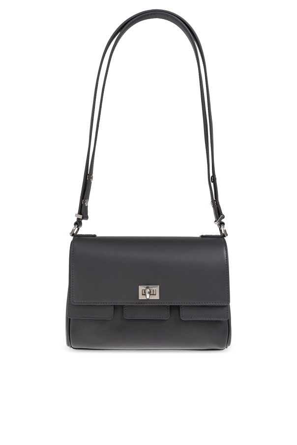 ショルダーバッグ・ポシェット BALENCIAGA Woman Shoulder bag Black 801956 2AA9Z 1000 Balenciaga Le Cagole Xs Crocodile Embossed Leather Shoulder